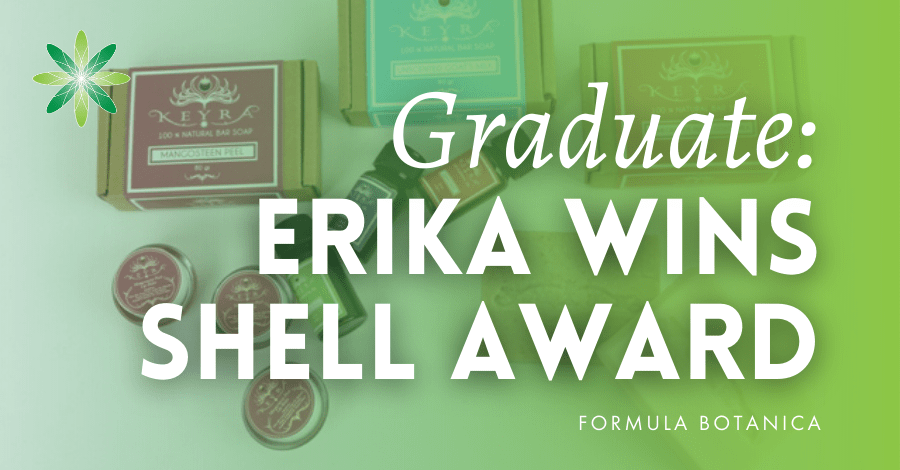 2015-02 Formula Botanica graduate wins Shell Award