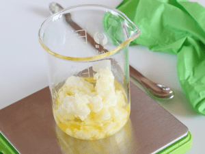 make a body butter - step 1 melt butters and oils