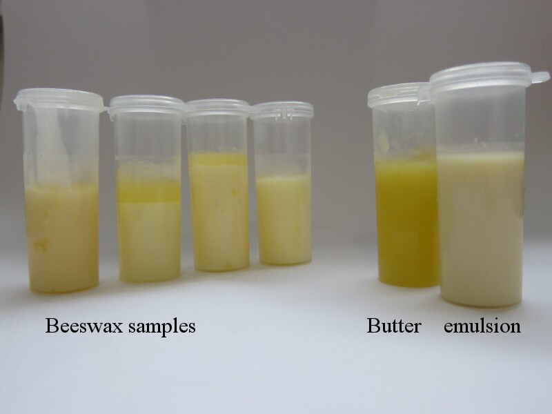 Beeswax is not an emulsifier