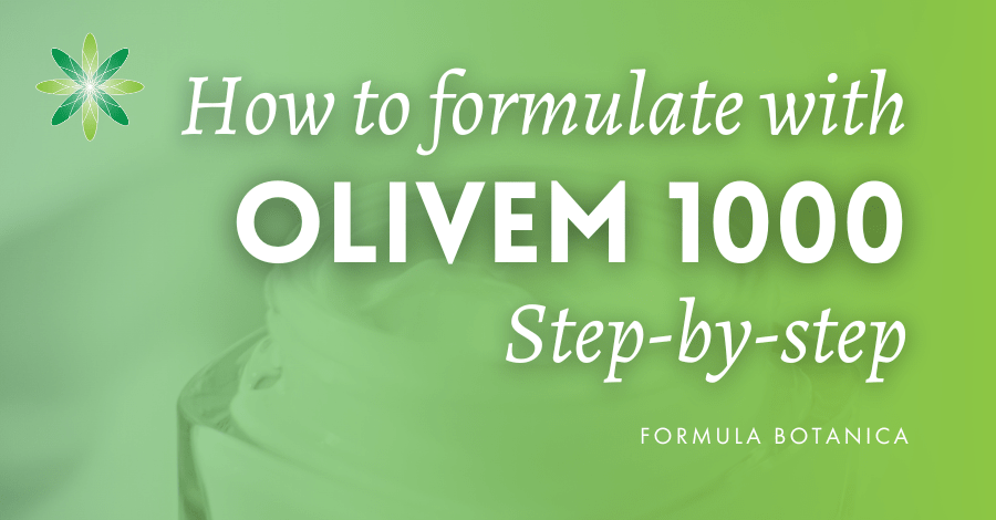 How to make an organic oil-in-water emulsion with Olivem 1000