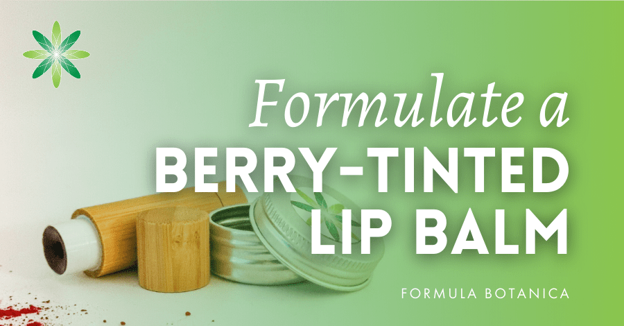 Formulate a tinted lip balm