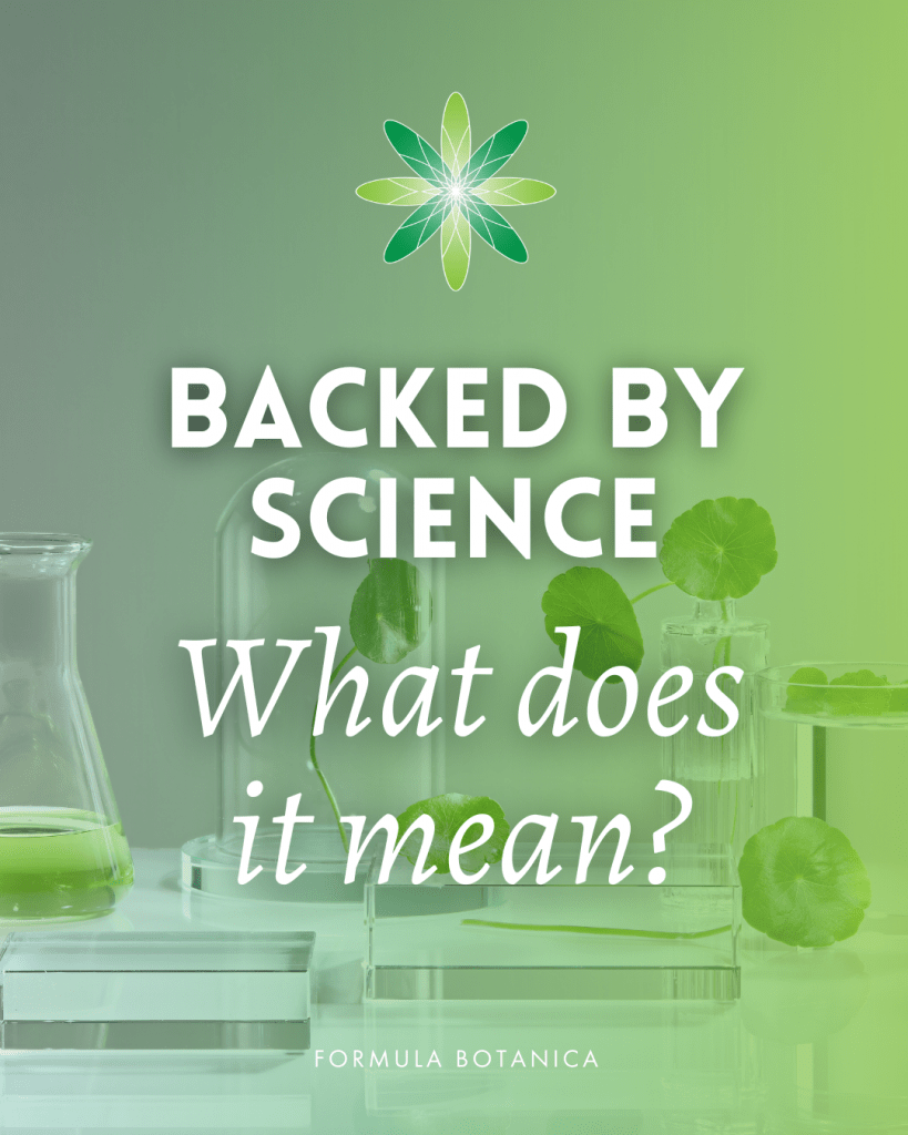 defining science-backed ingredients