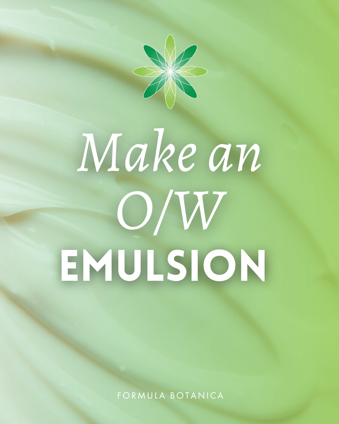 How to make an organic oil-in-water emulsion with Olivem 1000